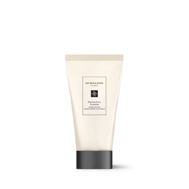 crema de manos con flor de frangipani