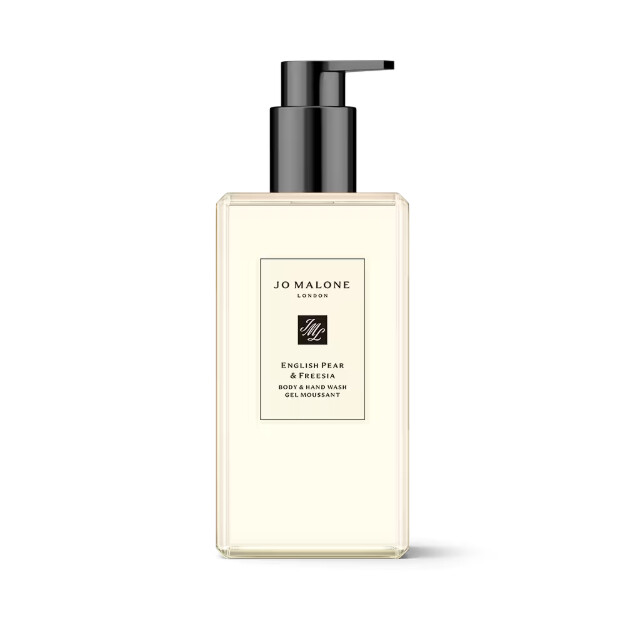 gel de baño y manos con aroma a pera inglesa y fresia