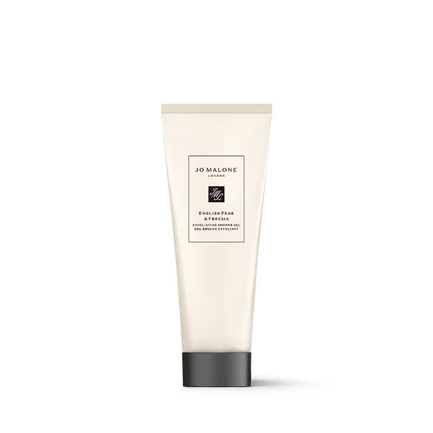 gel de ducha exfoliante de pera inglesa y fresia