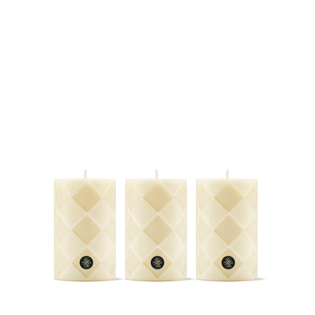 colección de velas de pilar con forma de galleta de jengibre
