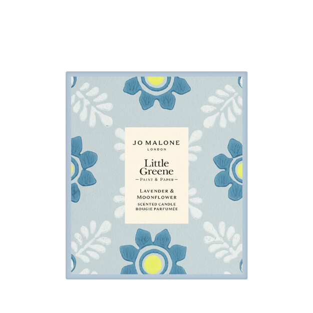 vela aromática little greene de lavanda y flor de luna