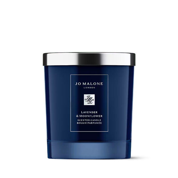 vela aromática de lavanda y flor de luna